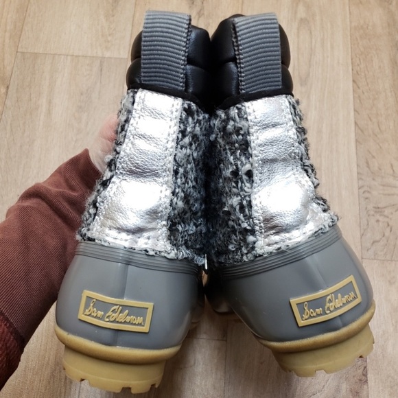Women's Sam Edelman Caldwell
Duck Boots Grey & Silver Size 8 snow boots - Picture 6 of 14